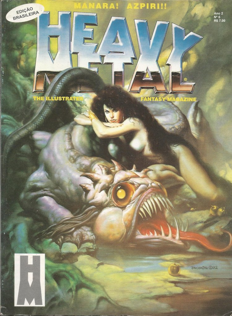 Compre aqui Gibi - Heavy Metal Numero 6 - Ano 2, The Illustrated Fantasy Magazine