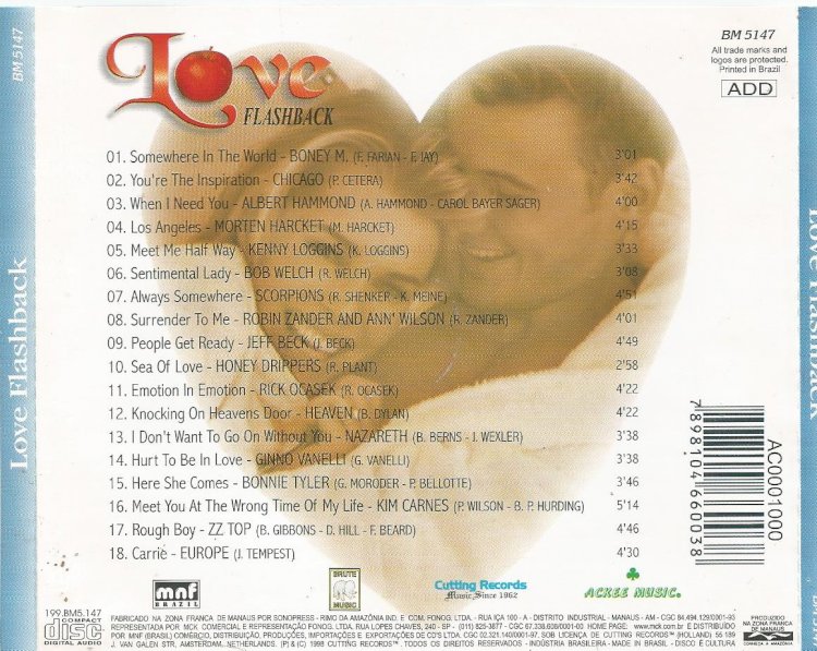 Compre aqui o Cd Love Flashback - 18 Special Hits