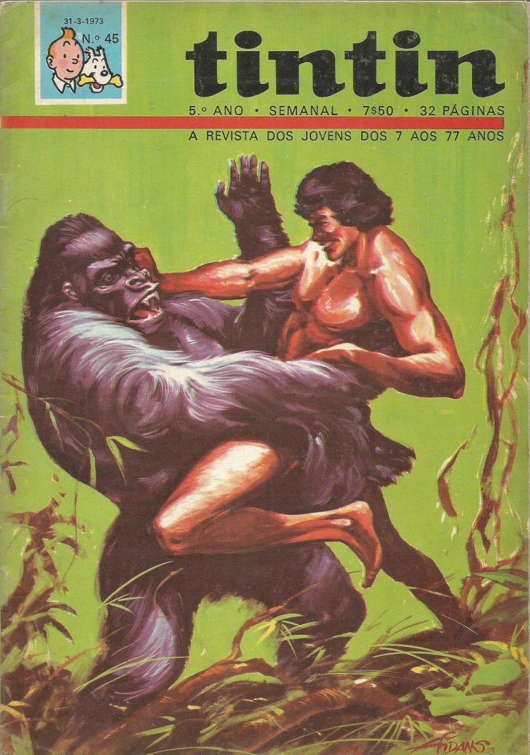 Compre aqui o HQ Tintin Numero 45 (1973)