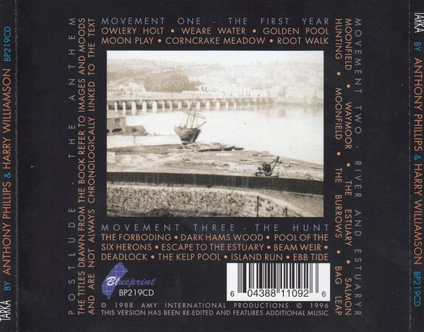 Cd Anthony Phillips do Genesis, Harry Williamson, Tarka, 2001 (Importado Inglaterra)