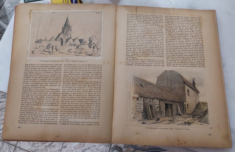 Livro Diário Fotográfico do Ditador Adolf Hitler, raridade editada em 1935, em Alemão Gótico