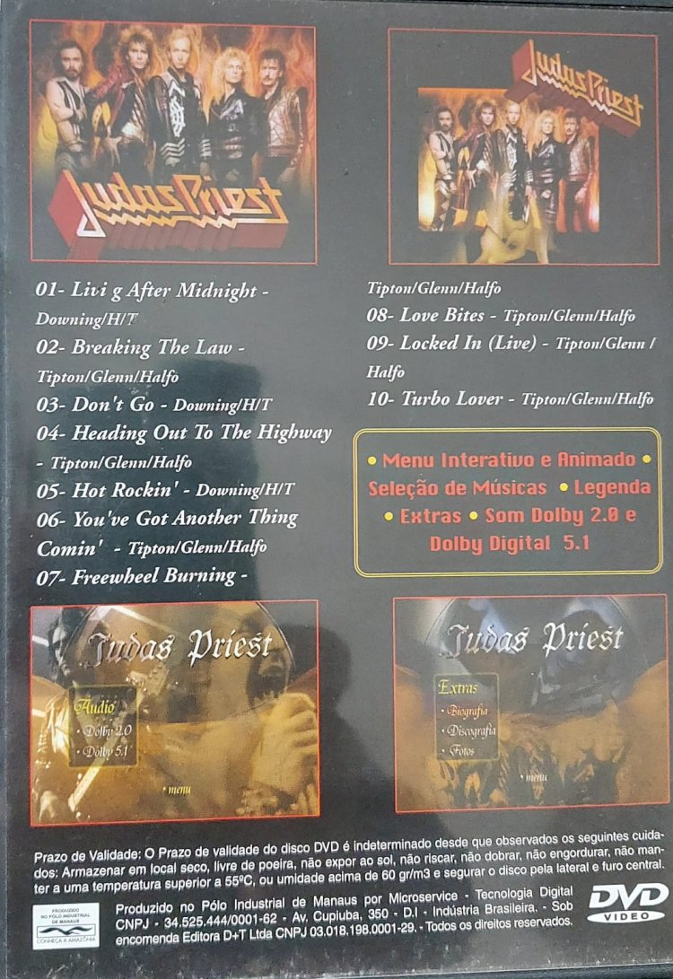 Dvd Judas Priest, Fuel For Life