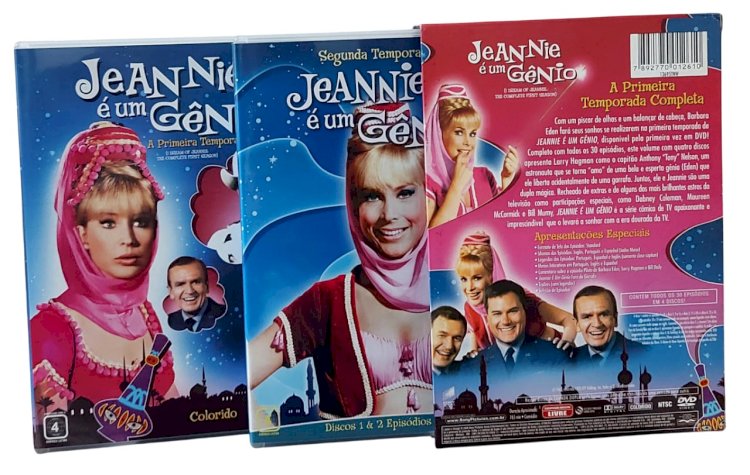 Dvd Jeannie é Um Gênio, A Primeira Temporada Completa, Volume com 4 Discos, Colorido